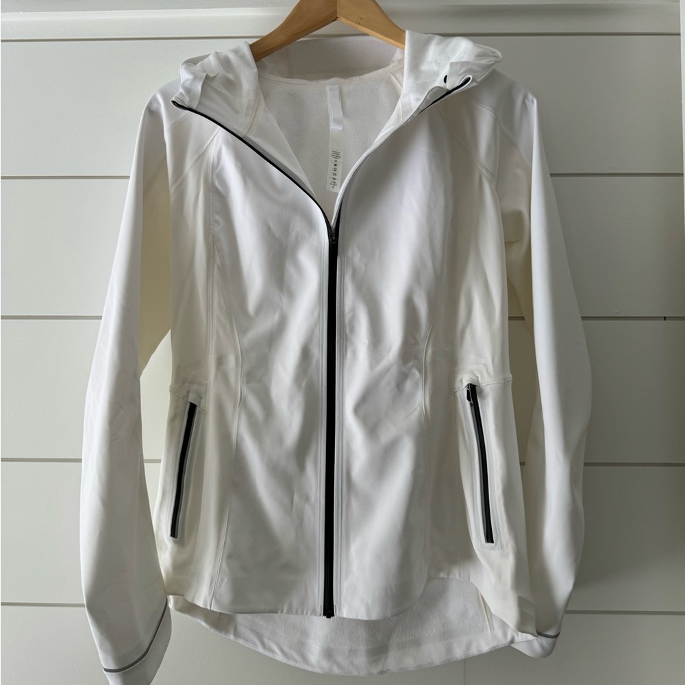 Lulu Lemon Get Ready Jacket, Size 8, White